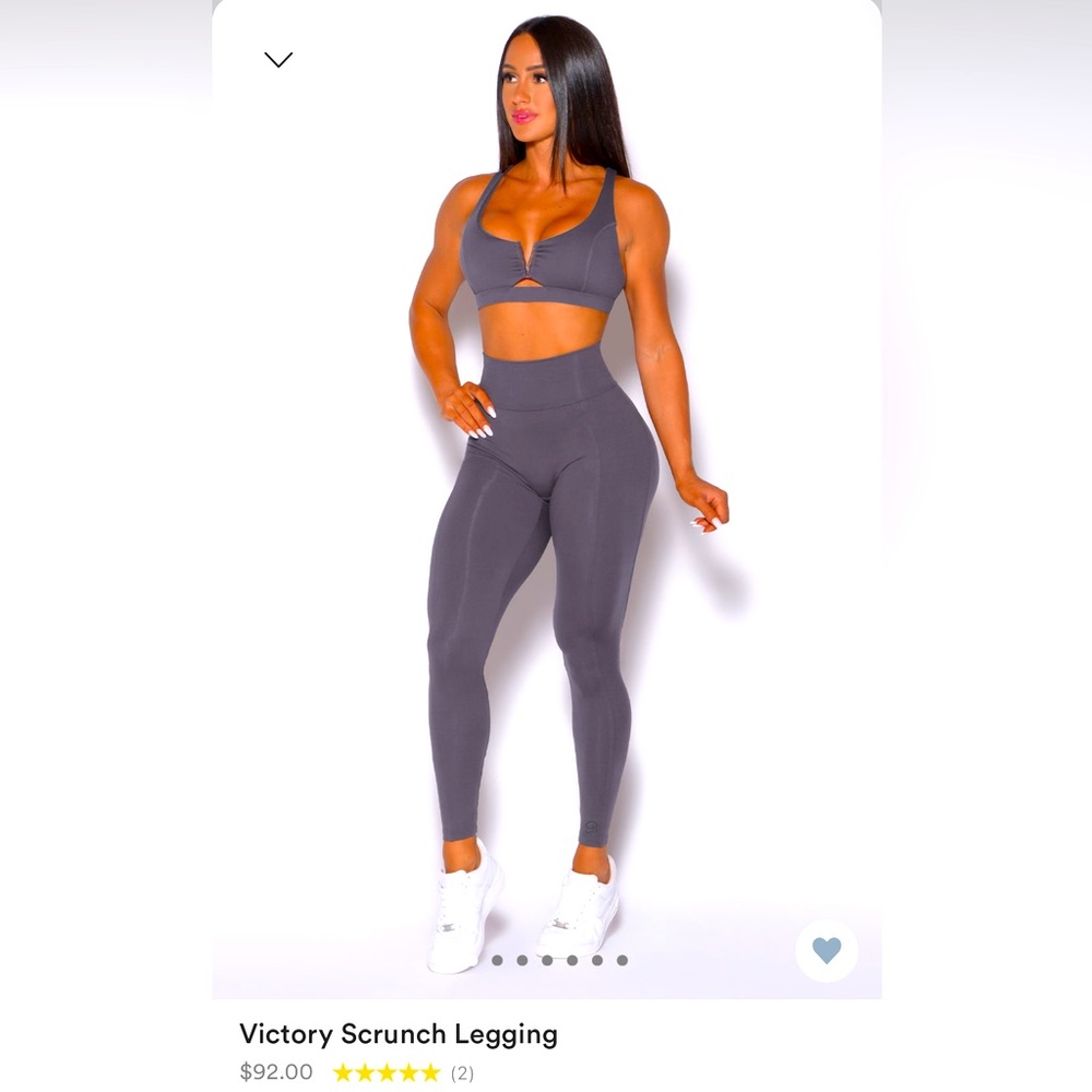 Brand new without tags. Bombshell victory scrunch leggings. small gray smoke